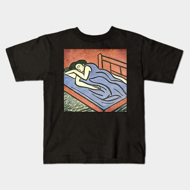 In sleep-Matisse inspired Kids T-Shirt by Zamart20